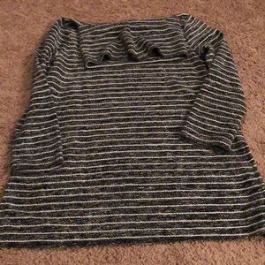 Funnel neck knit top